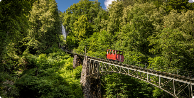 Ferrovia delle cascate Reichenbach Svizzera